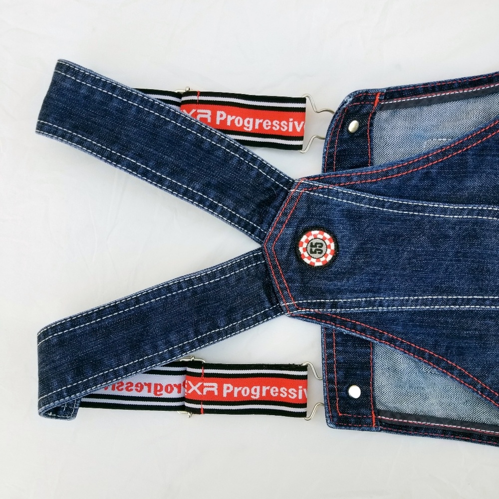 EXR Progressive Denim Overall Shorts - Picture 4 of 4
